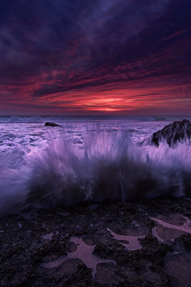 Обои камни, берег, волны, закат, брызги, прибой, stones, shore, wave, sunset, squirt, surf разрешение 1920x1198 Загрузить