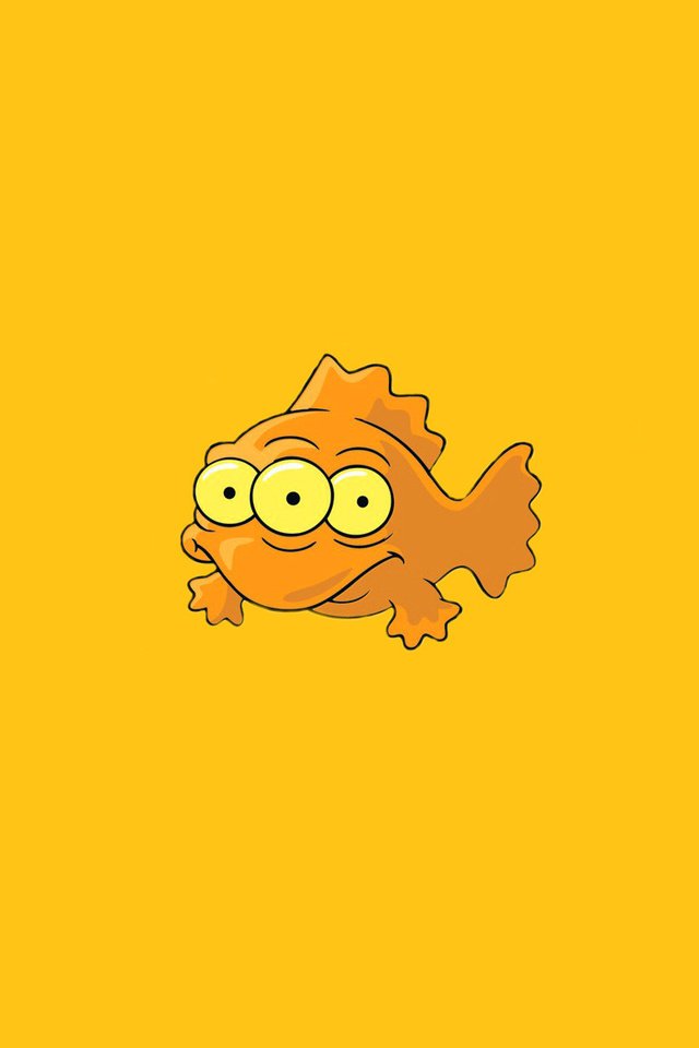 Обои минимализм, апельсин, рыба, симпсоны, simpsons, три глаза, minimalism, orange, fish, the simpsons, three eyes разрешение 1920x1200 Загрузить