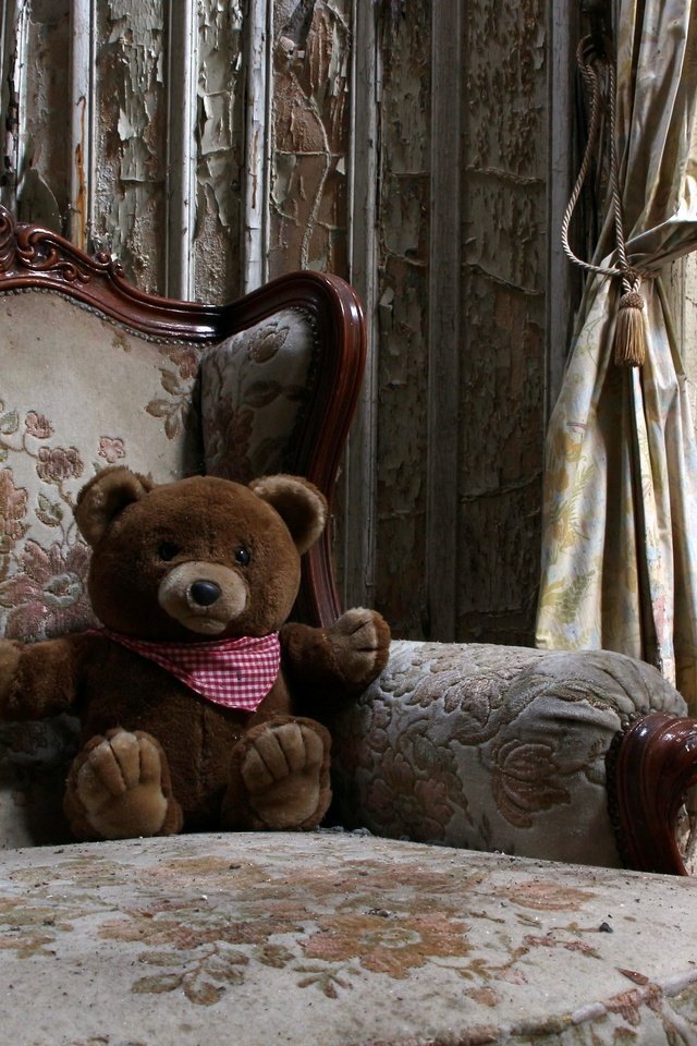 Обои стиль, интерьер, мишка, игрушка, кресло, окно, style, interior, bear, toy, chair, window разрешение 2560x1483 Загрузить