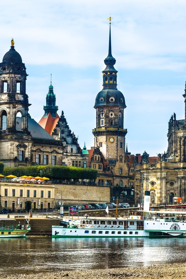 Обои река, германия, дрезден, теплоход, эльба, river, germany, dresden, ship, elba разрешение 3000x1907 Загрузить