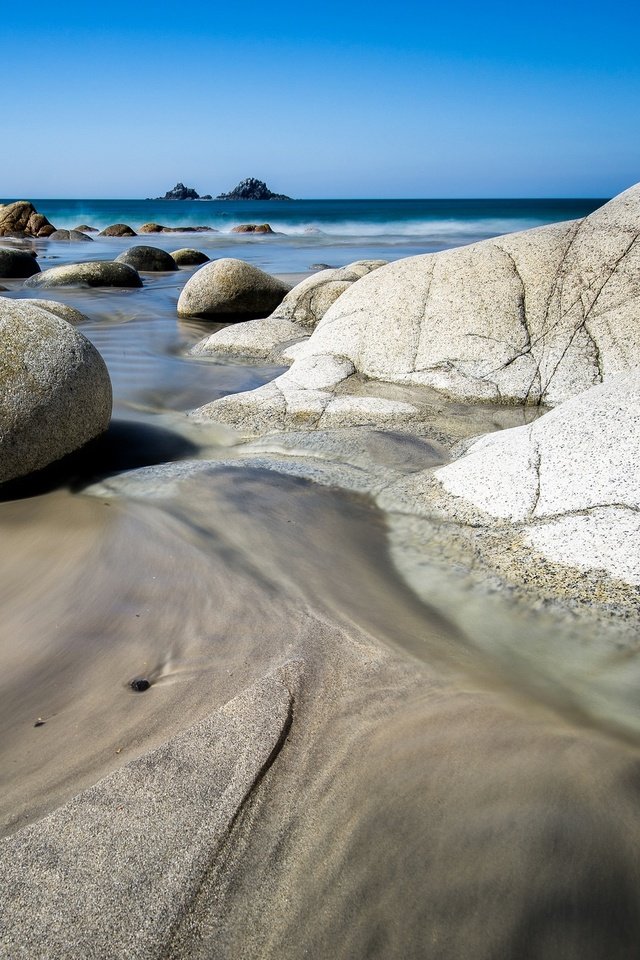 Обои скалы, камни, берег, пейзаж, море, rocks, stones, shore, landscape, sea разрешение 2048x1374 Загрузить