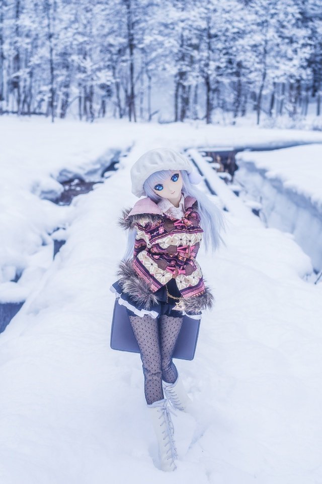 Обои снег, зима, игрушка, кукла, snow, winter, toy, doll разрешение 5869x3913 Загрузить