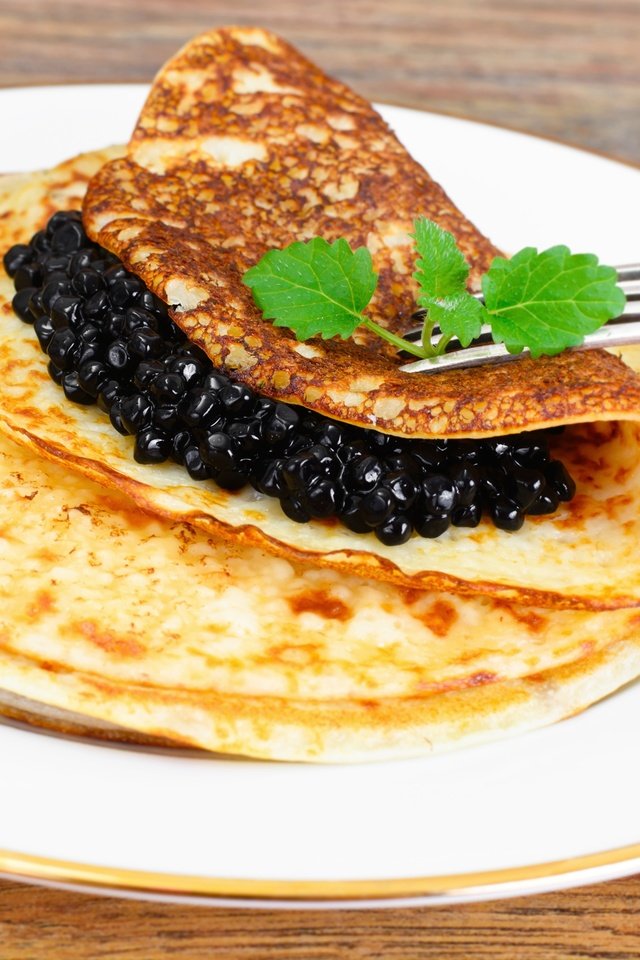 Обои тарелка, икра, блины, plate, caviar, pancakes разрешение 4242x2828 Загрузить