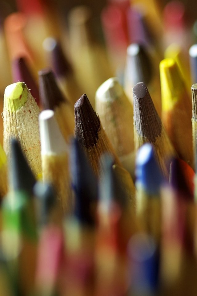 Обои разноцветные, карандаши, размытость, цветные карандаши, крупным планом, colorful, pencils, blur, colored pencils, closeup разрешение 1920x1200 Загрузить