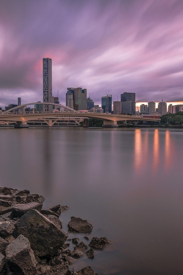 Обои панорама, город, небоскребы, австралия, брисбен, panorama, the city, skyscrapers, australia, brisbane разрешение 2048x1370 Загрузить