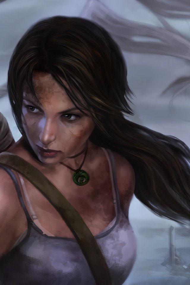 Обои арт, девушка, лара крофт, расхитительница гробниц, art, girl, lara croft, tomb raider разрешение 3515x2710 Загрузить