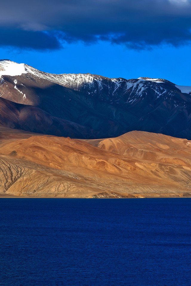 Обои небо, озеро, горы, индия, ладакх, tso moriri, джамму и кашмир, the sky, lake, mountains, india, ladakh, jammu and kashmir разрешение 1920x1200 Загрузить