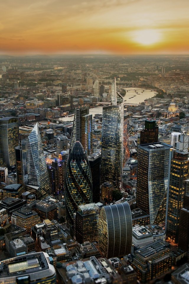 Обои панорама, лондон, город, мегаполис, англия, небоскрёб, panorama, london, the city, megapolis, england, skyscraper разрешение 3840x2160 Загрузить