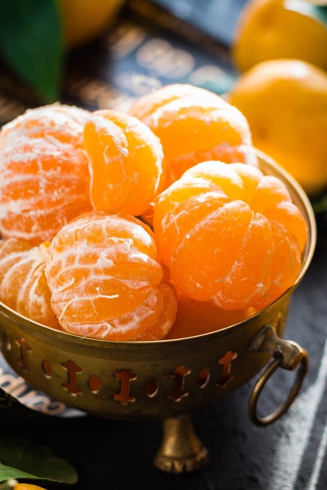 Обои фрукты, цитрус, мандарины, fruit, citrus, tangerines разрешение 3800x3053 Загрузить