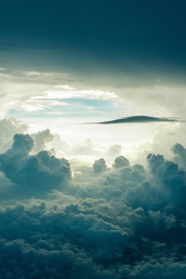 Обои небо, облака, природа, белые облака, the sky, clouds, nature, white clouds разрешение 3000x1580 Загрузить
