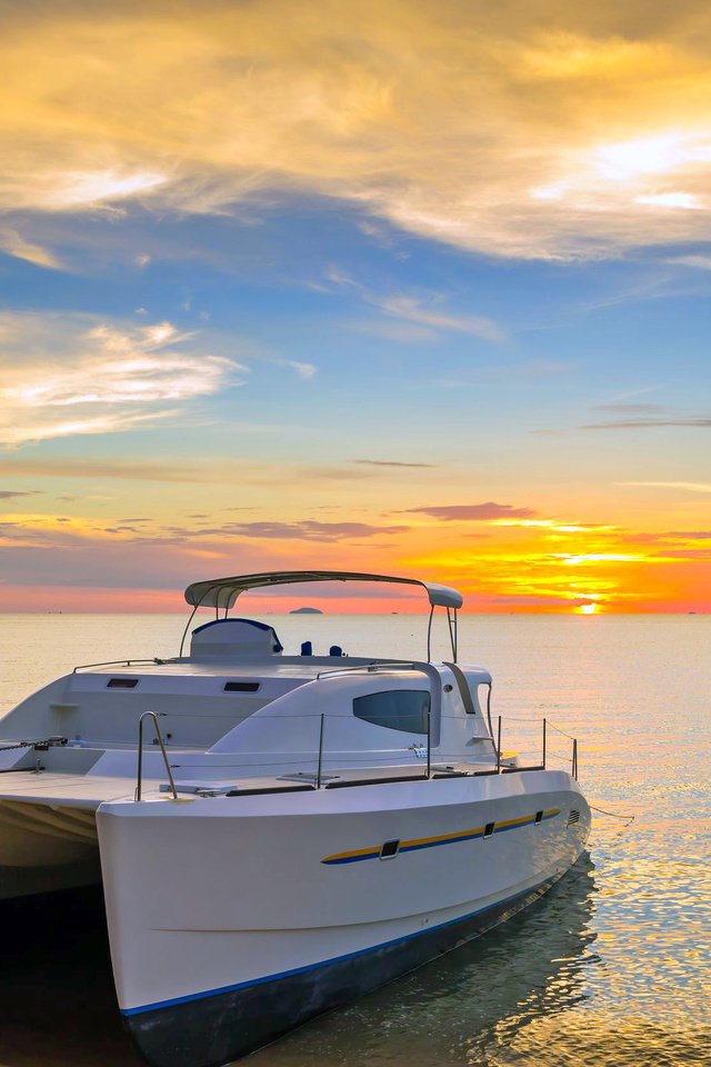 Обои закат, море, яхта, sunset, sea, yacht разрешение 2508x1672 Загрузить