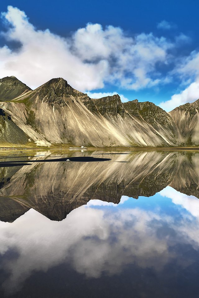 Обои озеро, горы, отражение, пейзаж, исландия, etienne ruff, lake, mountains, reflection, landscape, iceland разрешение 1920x1080 Загрузить