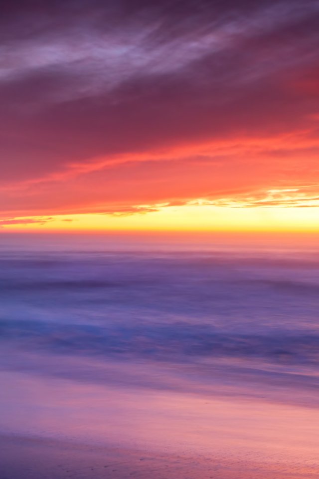Обои небо, скалы, закат, туман, горизонт, океан, the sky, rocks, sunset, fog, horizon, the ocean разрешение 4288x2848 Загрузить