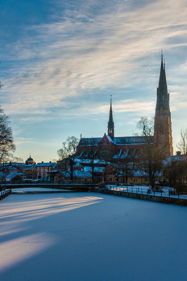 Обои река, снег, зима, город, швеция, стокгольм, paulius malinovskis, river, snow, winter, the city, sweden, stockholm разрешение 1920x1200 Загрузить