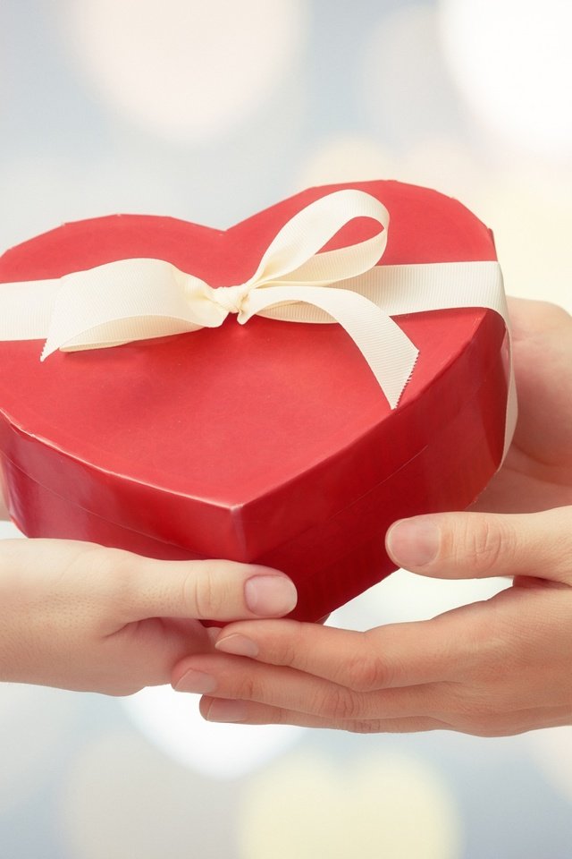 Обои руки, подарок, день святого валентина, 14 февраля, hands, gift, valentine's day, 14 feb разрешение 2880x1800 Загрузить
