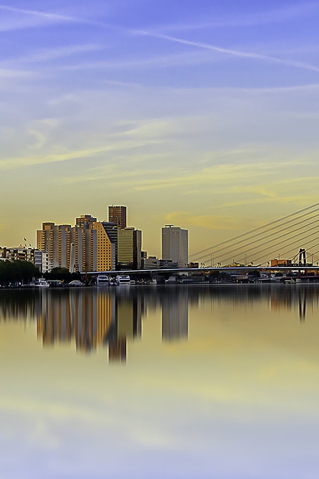 Обои мост, город, нидерланды, роттердам, bridge, the city, netherlands, rotterdam разрешение 1920x1080 Загрузить
