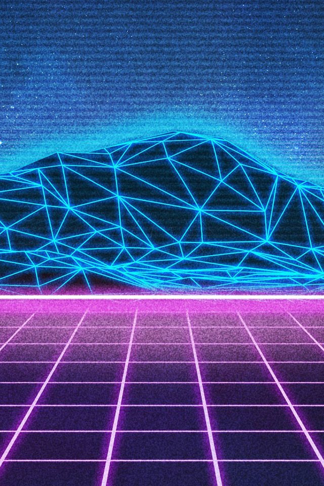 Обои неон, вектор, графика, retrowave, neon, vector, graphics разрешение 2560x1440 Загрузить