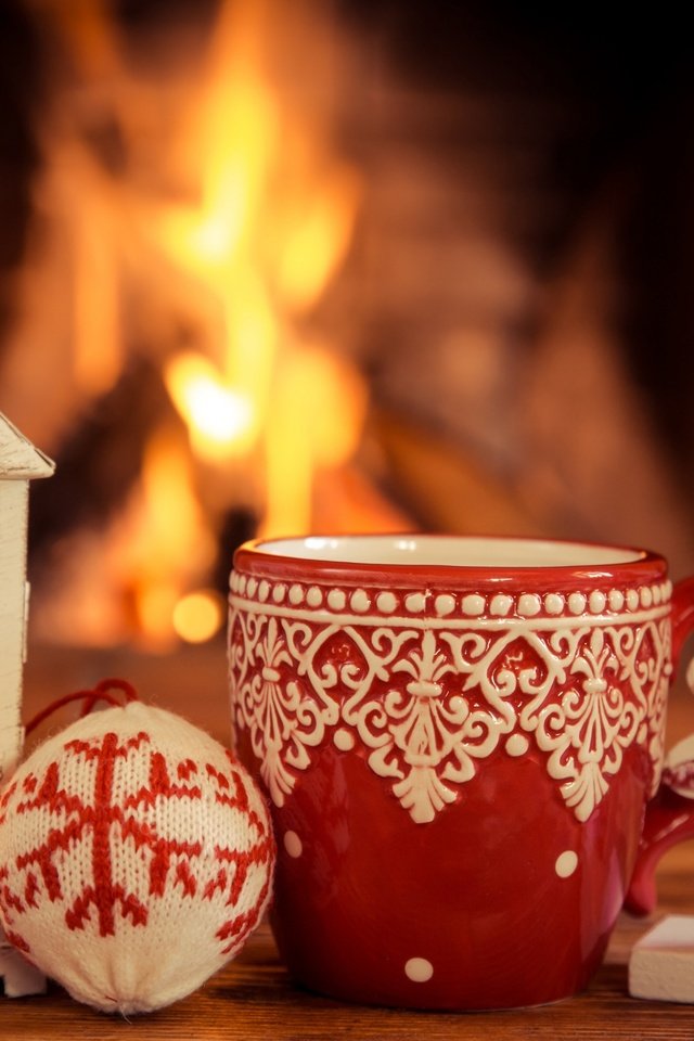 Обои новый год, елка, огонь, фонарь, кружка, камин, рождество, new year, tree, fire, lantern, mug, fireplace, christmas разрешение 2880x1800 Загрузить