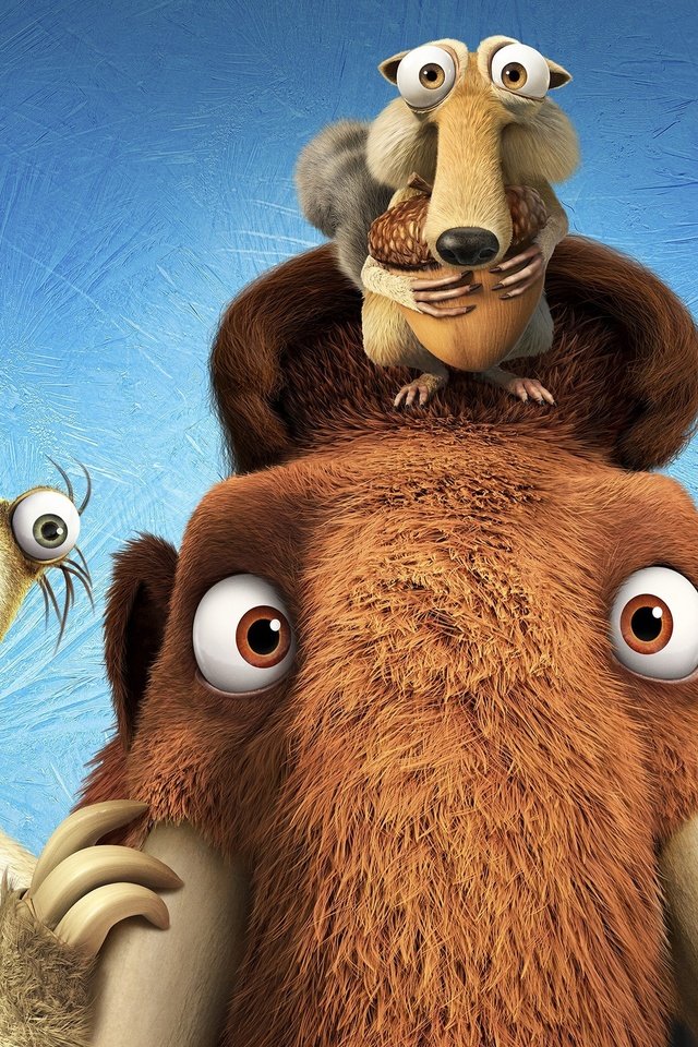 Обои мультфильм, ледниковый период, персонажи, ice age collision course, cartoon, ice age, characters разрешение 3840x2160 Загрузить