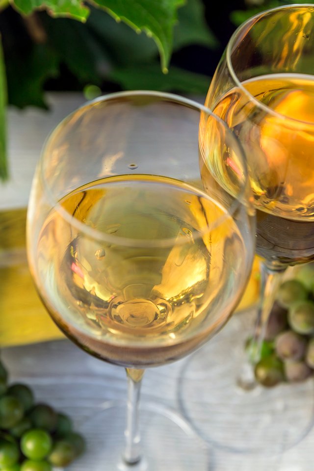 Обои листья, виноград, вино, бутылка, бокалы, leaves, grapes, wine, bottle, glasses разрешение 4500x3000 Загрузить