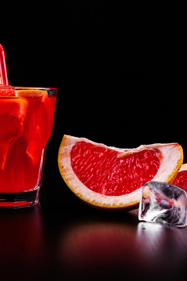 Обои напиток, коктейль, цитрус, грейпфрут, кубики льда, drink, cocktail, citrus, grapefruit, ice cubes разрешение 5291x3527 Загрузить