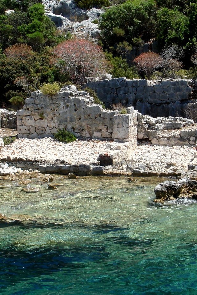Обои море, руины, турция, 4, kekova island, demre, sea, ruins, turkey разрешение 1920x1080 Загрузить