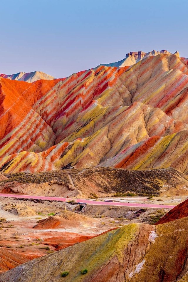 Обои облака, горы, скалы, китай, национальный парк, zhangye danxia, zhangye national geopark, colourful mountains, цветные горы, national geopark, clouds, mountains, rocks, china, national park, colorful mountains разрешение 2200x1467 Загрузить