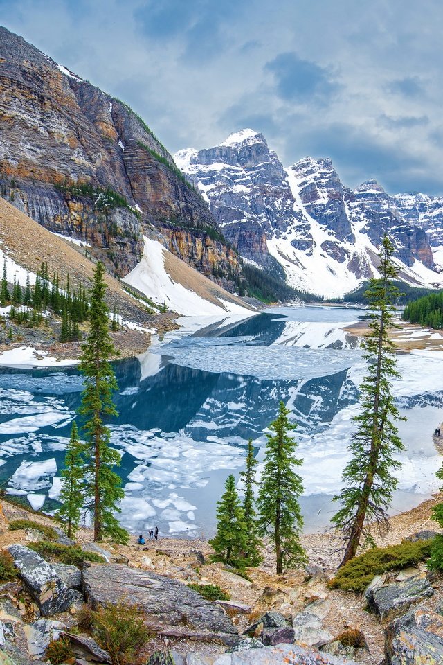 Обои река, горы, природа, лёд, высота, river, mountains, nature, ice, height разрешение 5200x2925 Загрузить