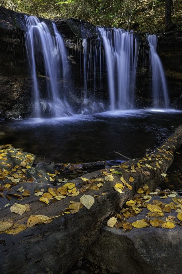 Обои река, водопад, осень, river, waterfall, autumn разрешение 2048x1300 Загрузить