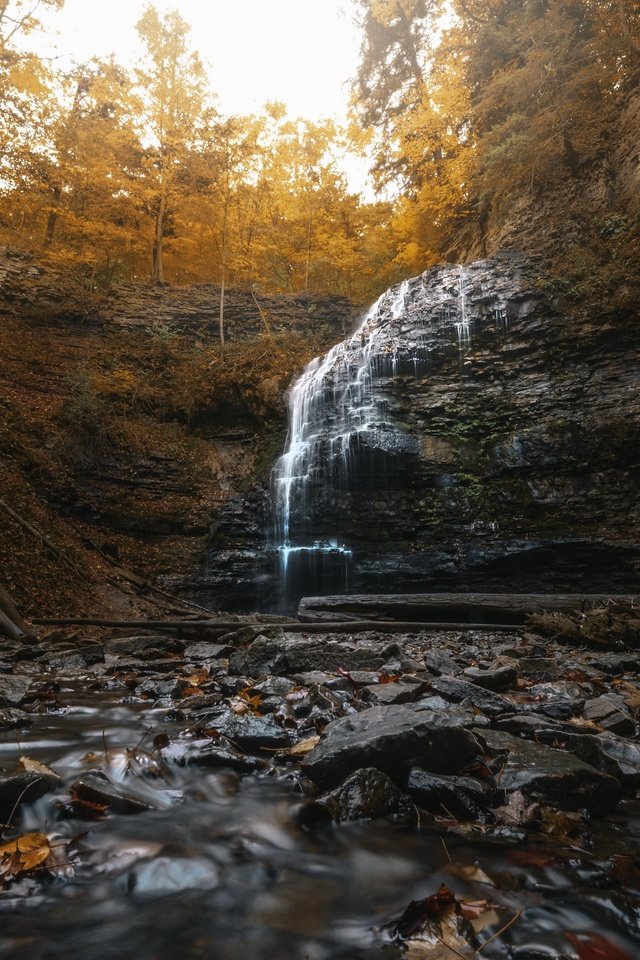 Обои река, скалы, камни, водопад, осень, river, rocks, stones, waterfall, autumn разрешение 3840x2160 Загрузить