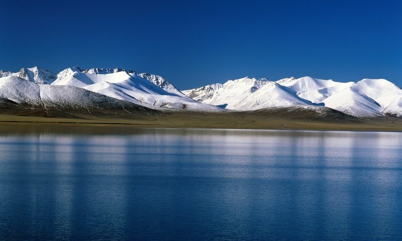 Обои горы, снег, тундра, mountains, snow, tundra разрешение 1920x1200 Загрузить