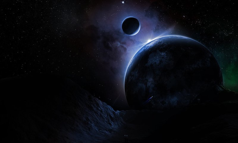 Обои звезды, планета, nox noctis, stars, planet разрешение 1920x1080 Загрузить