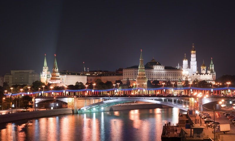 Обои ночь, новый год, москва, кремль, россия, night, new year, moscow, the kremlin, russia разрешение 2146x1428 Загрузить