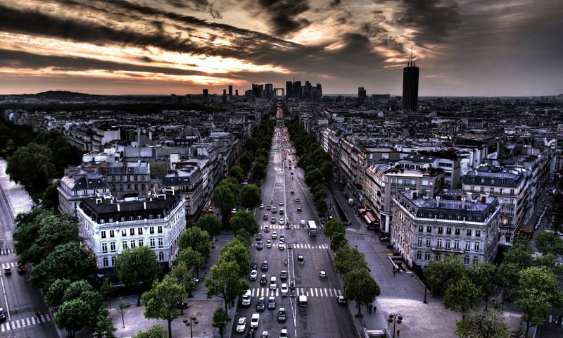 Обои дорога, облака, париж, road, clouds, paris разрешение 2560x1600 Загрузить