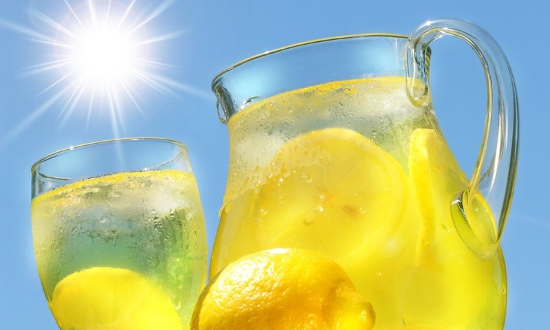 Обои пить, лимоном, кувшин, вс, drink, lemon, pitcher, sun разрешение 1920x1200 Загрузить