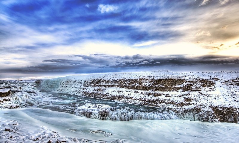 Обои река, зима, лёд, hdr, river, winter, ice разрешение 2560x1600 Загрузить