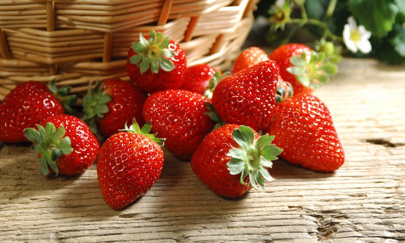 Обои обои, ягода, клубника, ягодки, корзинка, wallpaper, berry, strawberry, berries, basket разрешение 1920x1200 Загрузить