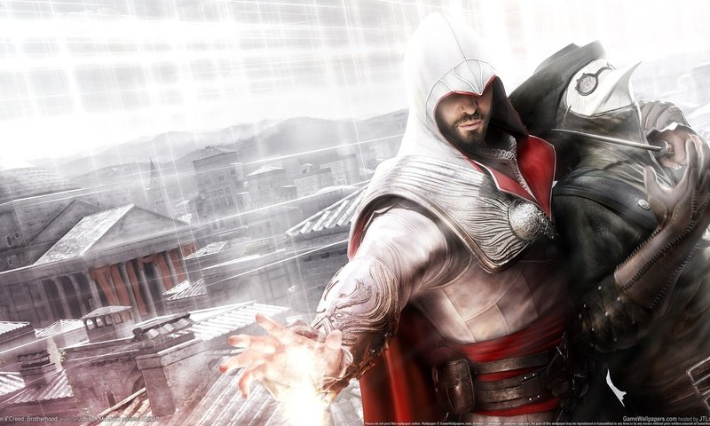 Обои assassins creed, братство, cgwallpapers, убийцы, brotherhood, killer разрешение 1920x1080 Загрузить