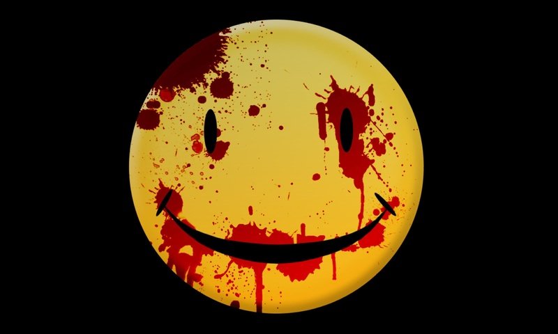 Обои желтый, улыбка, кровь, смайлик, yellow, smile, blood, smiley разрешение 2560x1600 Загрузить