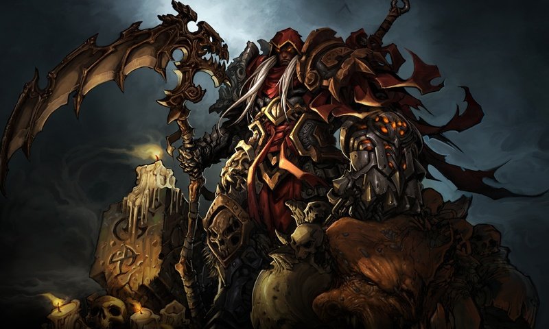 Обои darksiders, wrath of war, всадник апокалипсиса, horseman of the apocalypse разрешение 2560x1600 Загрузить