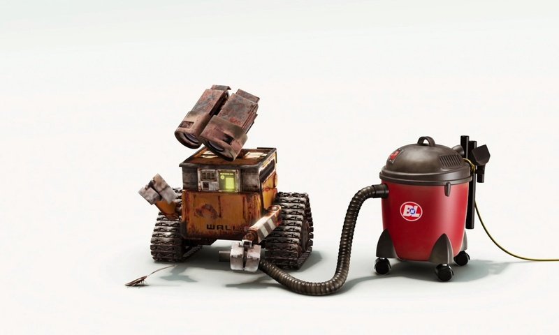 Обои vacuume, валл-и, таракан, wall-e, cockroach разрешение 1920x1200 Загрузить