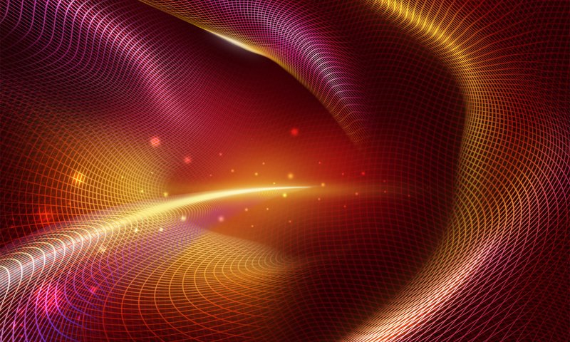 Обои свет, волны, сетка, красное, light, wave, mesh, red разрешение 1920x1200 Загрузить