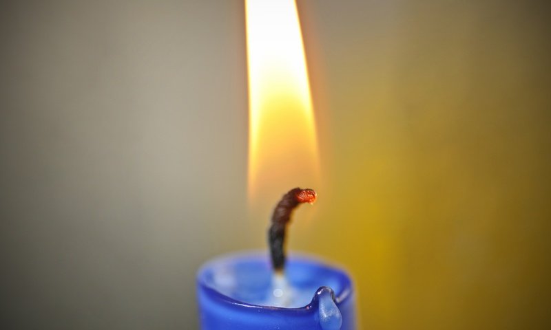 Обои пламя, огонь, свеча, фитиль, пламя свечи, flame, fire, candle, wick, the flame of a candle разрешение 2892x1920 Загрузить