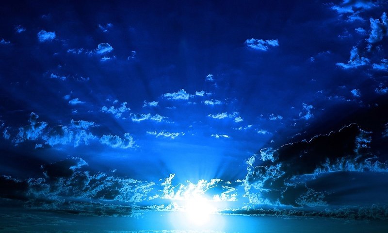 Обои небо, солнце, синий, the sky, the sun, blue разрешение 1920x1200 Загрузить