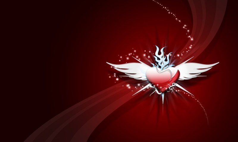 Обои крылья, сердце, шлейф, wings, heart, train разрешение 1920x1200 Загрузить