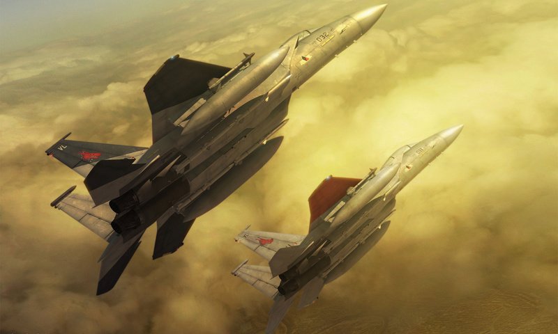 Обои облака, самолет, полет, истребители, ace combat, zero the belkan war, clouds, the plane, flight, fighters разрешение 1920x1200 Загрузить