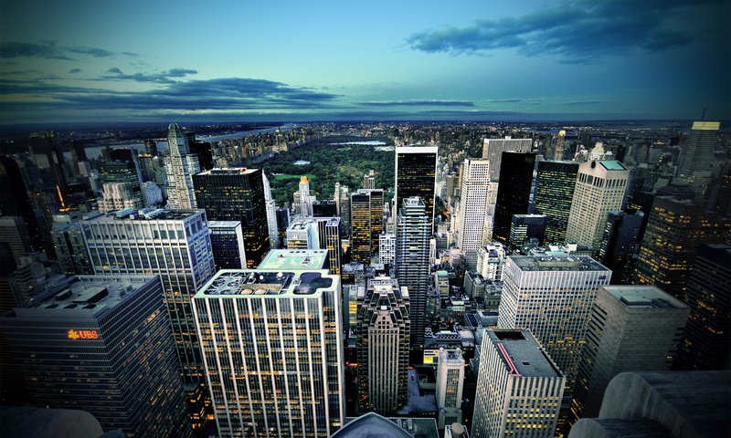 Обои нью-йорк, манхеттен, обзор, new york, manhattan, overview разрешение 2560x1600 Загрузить