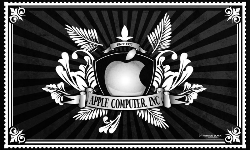 Обои обои, чёрно-белое, мак, эппл, wallpaper, black and white, mac, apple разрешение 1920x1200 Загрузить