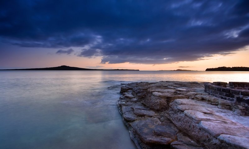 Обои вода, вечер, камни, water, the evening, stones разрешение 2560x1600 Загрузить