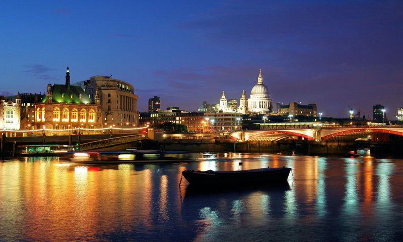 Обои ночь, огни, река, мост, лондон, night, lights, river, bridge, london разрешение 2400x1599 Загрузить